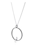 Annika Gustavsson Egentid Halsband Berlock stor Oxiderat silver