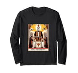 The Hierophant Tarot Card Halloween Skeleton Gothic Magic Long Sleeve T-Shirt