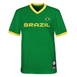 Official 2023 Women's Football World Cup Kids Team Shirt, Brazil, Green, 7 Years
