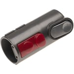 Adaptateur d'aspirateur compatible avec Dyson DC37c, DC52, V6(ancien à neuf) - noir / rouge, plastique - Vhbw