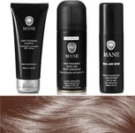 Mane Hair Thickener, Shampoo and Shine Travel Pack 100 Ml (Dark Brown)