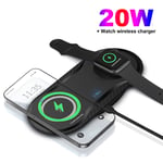 UK 2in1 Wireless Charger Mat Pad For Apple Watch 8/SE/7 Air Pods iPhone 14 XS 12