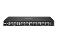 HPE Aruba Networking CX 6100 48G Class4 PoE 4SFP+ 740W Switch - Switch - L3 - Styrt - 48 x 10/100/1000 (PoE+) + 4 x 1 Gigabit / 10 Gigabit SFP+ (opplink) - side til side-luftflyt - rackmonterbar, veggmonterbar - PoE+ (740 W) - CTO