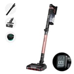 Shark Stratos Cordless Stick Vacuum Cleaner with Anti Hair Wrap Plus, Clean Sense IQ & Anti-Odour Technology, 60 Mins Run-Time, Removable Battery, 2 Attachments, Charcoal/Rose Gold IZ400UK