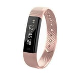 Waterproof Smart Fitness Band With Step Counter Pink