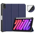 Apple iPad Mini 8.3" 2021 (6th Gen) Pen Holder Case Navy