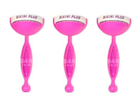 3 Bikini Plus Ladies Disposable Razors Shavers CURVED Underarm Hair Removal