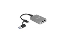 Delock USB Type-C™ kortläsare i aluminiumhölje för CFexpress- eller XQD-minneskort