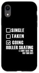 Coque pour iPhone XR Roller Skater Funny - Une seule prise en train de faire du patin à roulettes