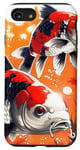 iPhone SE (2020) / 7 / 8 three koi fishes lucky japanese carp asian goldfish cool art Case
