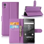 Sony Xperia XA1 PU Wallet Case Purple