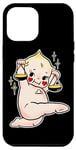 iPhone 12 Pro Max Kewpie Baby Libra Zodiac Scales of Justice Tattoo Flash Case