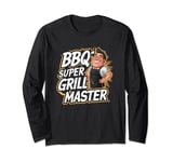 Grillmaster Chef Outdoor & BBQ Master Barbecue Grill Master Long Sleeve T-Shirt