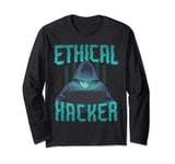 Ethical Hacker Funny Cyber Security IT Computer Hacking Long Sleeve T-Shirt