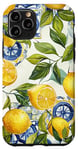 Coque pour iPhone 11 Pro Mosaïque d'été italienne Carrelage citron sicilien