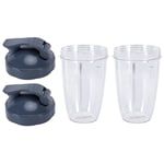 24OZ Juicer Cup Replacement with Lid Set Juicer Mixer Part Juicer Accessories Fit for Nutribullet 600W/900W Juicer