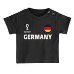 FIFA Official World Cup 2022 Tee & Short Set, Baby's, Germany, Team Colours, 6-9 Months