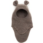 HUTTEliHUT TEDDY E-hut wool fleece bear ears – marmo brown - 4-6år