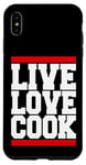 Coque pour iPhone XS Max Live Kitchen Love Cook Toque de chef 5 étoiles Cuisine
