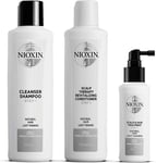 Nioxin 3-Part System | System 1 | Natural Hair with Light Thinning Hair | Scalp