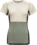 Devold Women's Lauparen Merino 190 T-Shirt Raw White/Fog/Ink, L