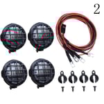 4 st LED-strålkastare Taklampa Lampskärm för 1/10 Rc Band Rund