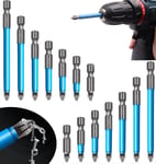 OADAA Magnetic Anti-Slip Drill Bit -Magnetic PH2 Bits Set Hand Tools 7PCS Anti Slip Electric Hex Shank Screwdriver Drill Bit(25mm-150mm)