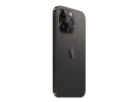 Apple iPhone 14 Pro - 5G smartphone - dual-SIM / Internal Memory 128 GB - OLED-skärm - 6.1 - 2556 x 1179 pixlar (120 Hz) - 3 st. bakre kameror 48 MP, 12 MP, 12 MP - front camera 12 MP - space black