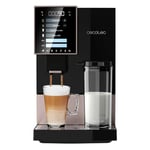 Cecotec Machine à Café Superautomatique Cremmaet Compactccino Black Rose, 19 bars, Réservoir à lait, Système Thermoblock, 5 niveaux de mouture, Réservoir à café 150g
