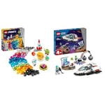 LEGO Classic Creative Space Planets Brick Box, Solar System Building Toys Featuring a Rocket Toy & City Spaceship and Asteroid Discovery Set, Space Station Toy for 4 Plus Year Old Boys & Girls