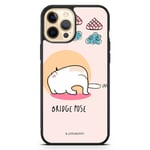 iPhone 12 Pro Max Skal - Yoga Cat Bridge Pose