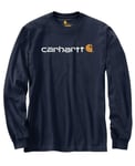 Carhartt Core Logo T-Shirt L/S Navy