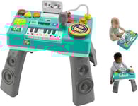 Fisher-Price Ma Table d’Activités de DJ Rires & Éveil | Table d'Activité Bébé Lumineuse et Musicale | Jouet d'Éveil Progressif dès 6 Mois, Version: Anglais, Emballage réduit, HTK83