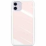 Apple Iphone 11 Soft Case (vit) Old Pink Brush