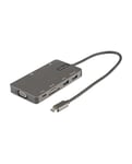 StarTech.com Adaptateur Multiport USB-C - Dock de voyage HDMI 4K 30Hz ou VGA Hub USB 3.0 5Gbps (Ports A / C) 100W Po