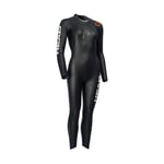 Head Women's Open Water Shell Wetsuit Black/Orange S, Black/Orange
