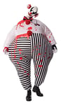Rubie's Officielle Creepy Gonflable Clown Halloween, Horreur, Adultes Costume – Taille Standard