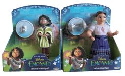 Disney Encanto Bruno Madrigal And Luisa Madrigal 3 inch Figure Doll Toy Set