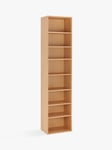 John Lewis Abacus Narrow 7 Shelf Bookcase, FSC-Certified (Oak Veneer)