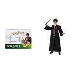 Mattel Games Scrabble Harry Potter Edition Family Game + Harry Potter FYM50 Doll, Multi