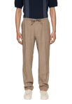 J.Lindeberg Soren Drape Linen Pants Brun