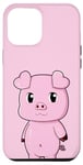 Coque pour iPhone 15 Pro Max Petit cochon mignon avec cœurs