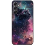 Samsung Galaxy A16 5G Genomskinligt Skal Katten i Galaxen