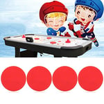 Air Hockey Paddles 4 Pcs Air Ice Hockey Pucks Replacement Air Hockey Table Red Pucks for Game Tables Arcade Game(S)