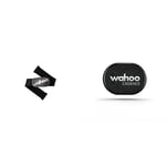 Wahoo Fitness Unisex's Wahoo TICKR Heart Rate Monitor, Bluetooth/ANT+, Black, One Size & RPM Cadence Sensor for iPhone, Android and Bike Computers