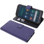 foto-kontor Cover compatible with Doro 8050/8050 PLUS book-style blue case