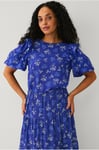 Ellos Collection - Blus med ballongärm - Blå