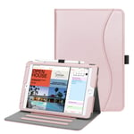 FINTIE Case for iPad mini 5 2019/iPad mini 4 2015 7.9 Inch - [Corner Protection] Multi-Angle Viewing Smart Folio Cover w/Pocket, Pencil Holder, Auto Wake/Sleep, Rose Gold