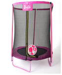 Barbie 4.5ft Outdoor Kids Trampoline with Enclosure
