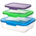 Sistema Nest It Food Storage Containers with Lids, 3-Pack UK